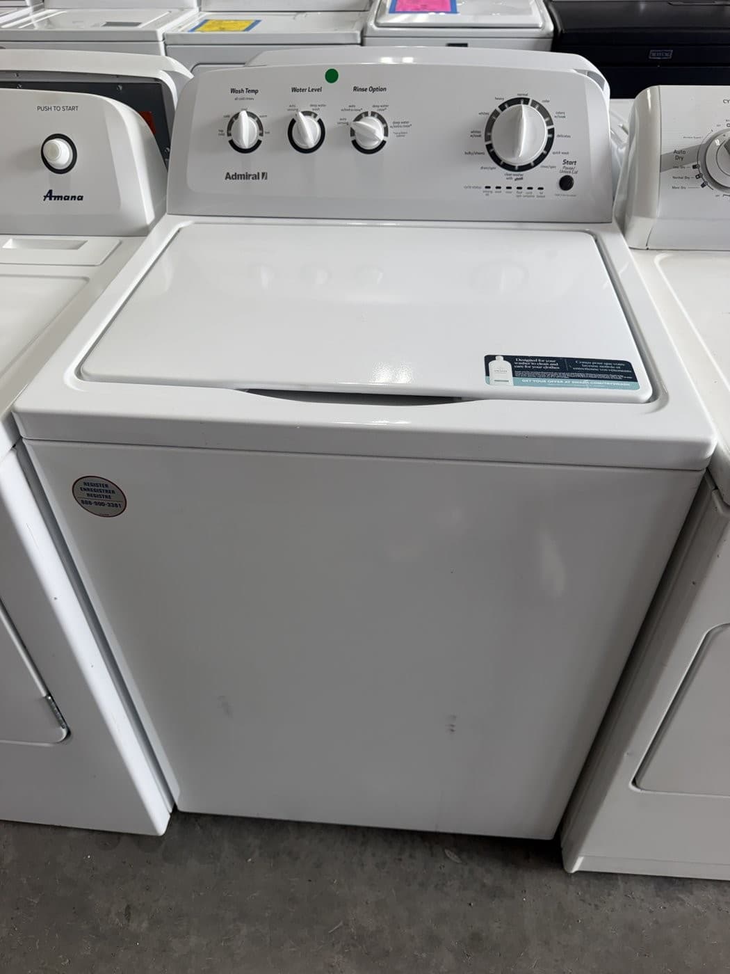 Admiral Top Load Washer