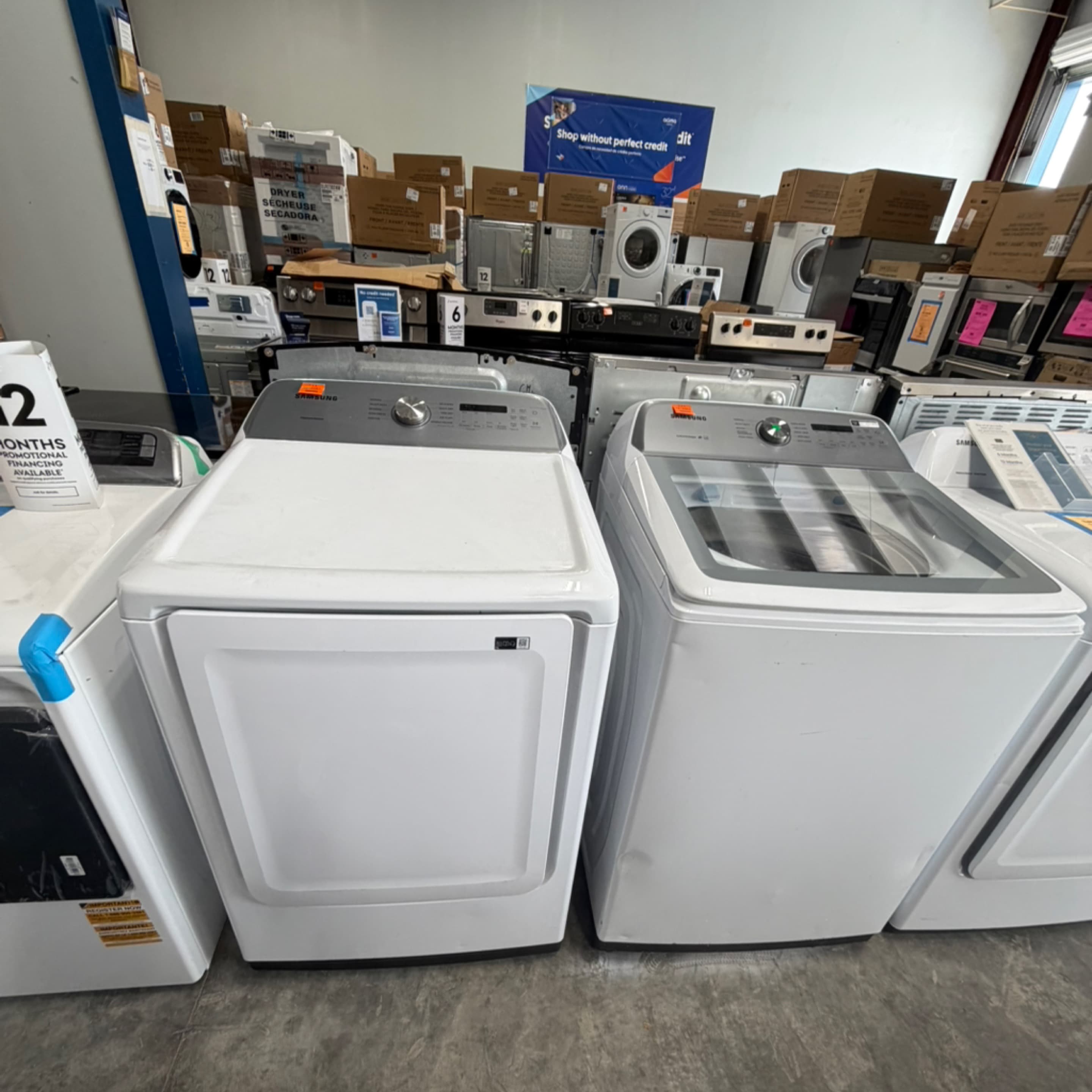 Samsung Washer + Dryer Washer + Electric Dryer Set