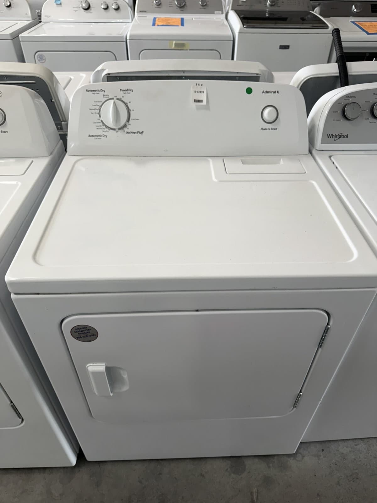 Admiral Electric Dryer