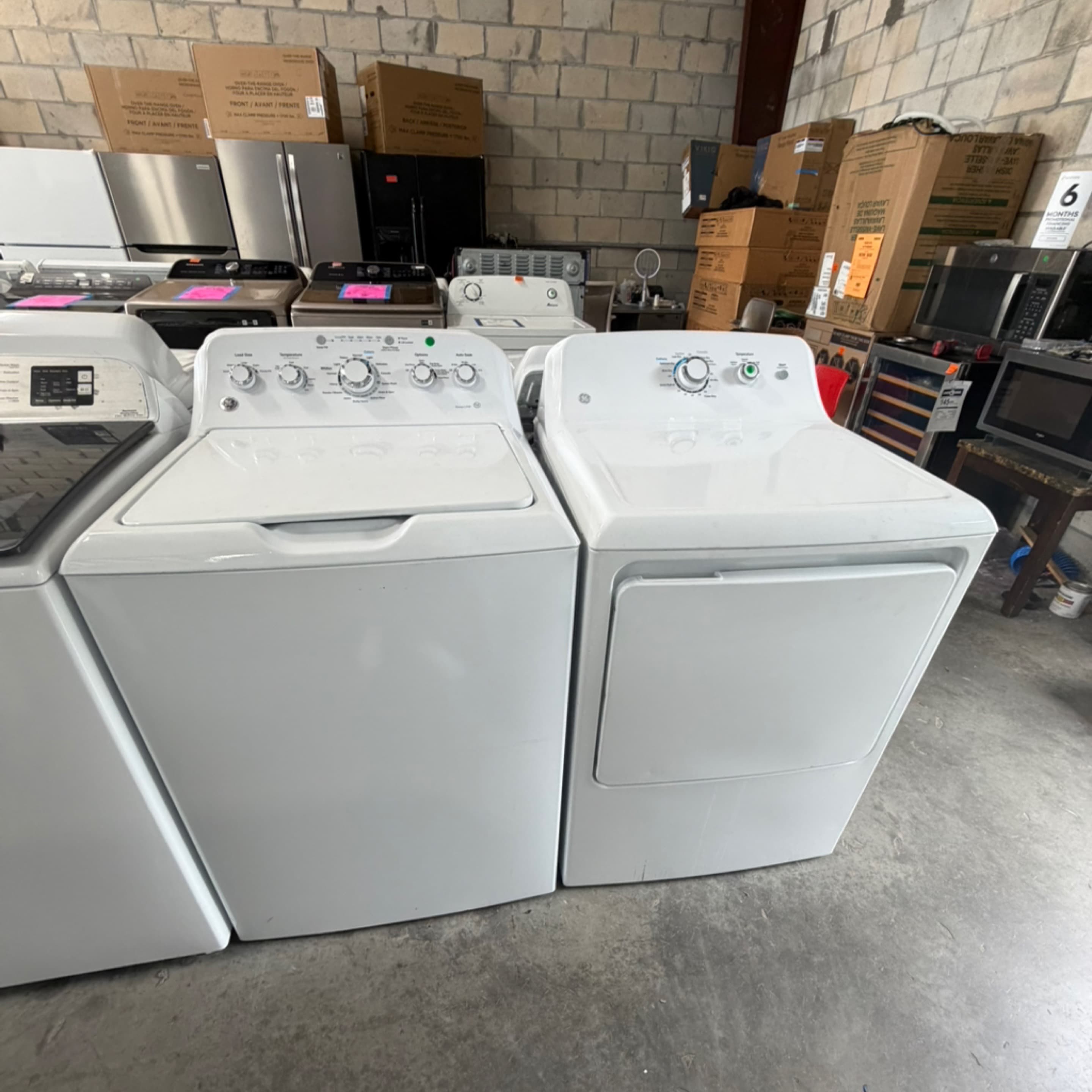 GE Washer + Dryer Washer + Electric Dryer Set